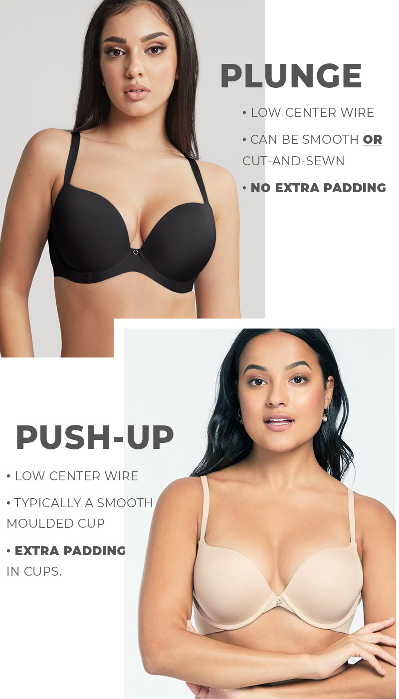 Push-Up vs. Plunge: What's the Difference? - Forever Yours Lingerie